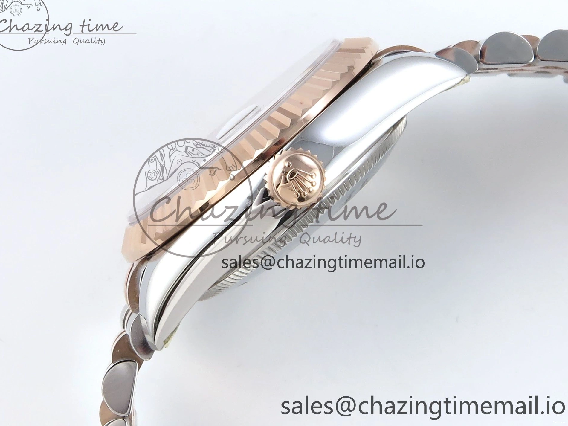 MiroTime 0102 QuickDry DateJust 31 278271 ARF 1:1 Best Edition 904L Steel White MOP Diamonds Dial on SS RG Jubilee Bracelet ETA 517